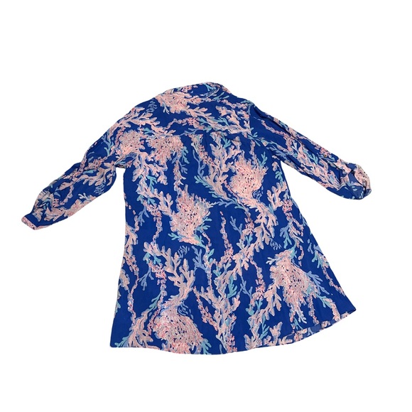 Lilly Pulitzer Natalie Coverup Borealis Blue Size L – NWT - Picture 4 of 4